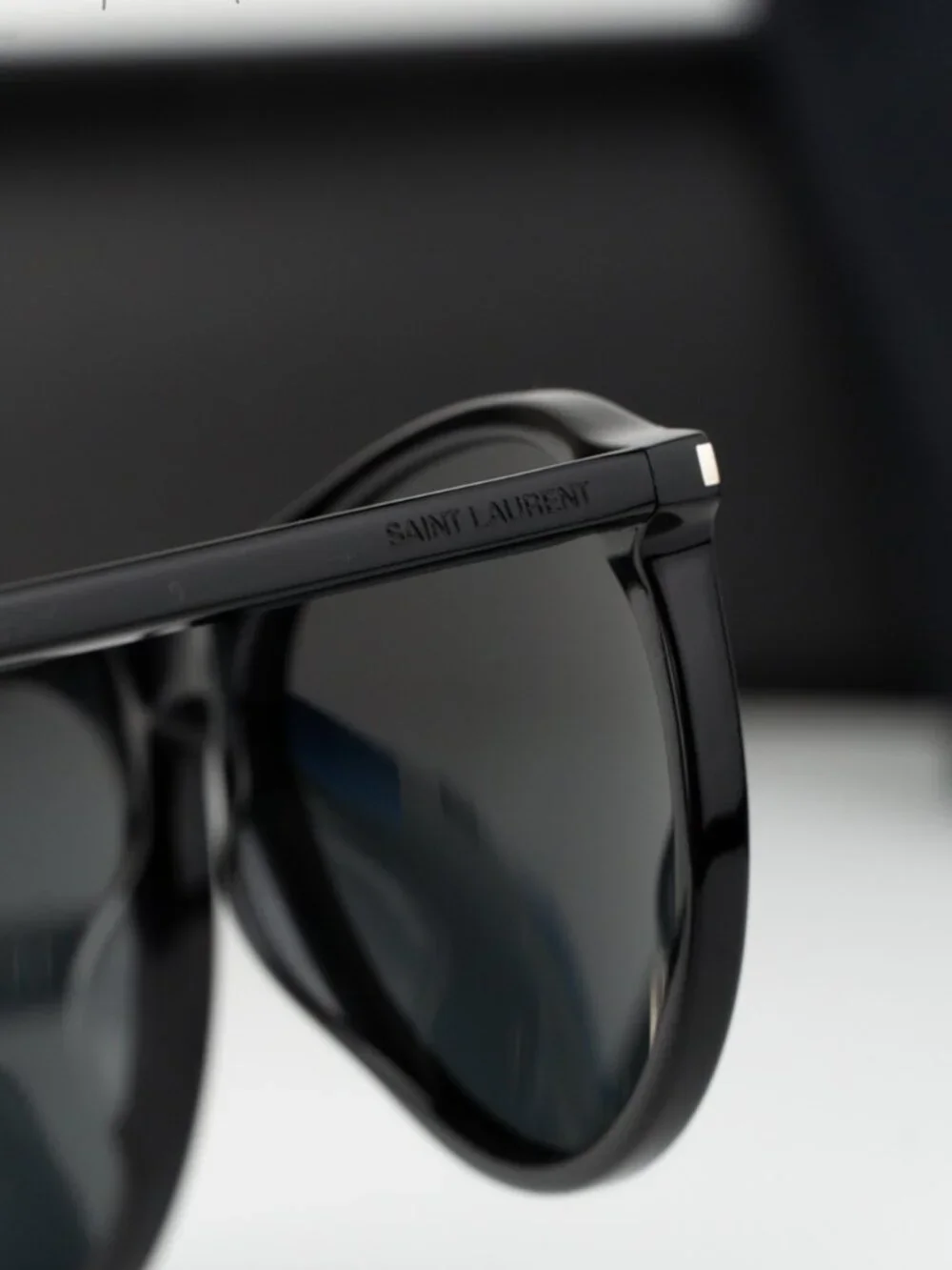 Saint Laurent Men Sunglasses Black Grey Pilot SL667 001 NEW AUTHENTIC